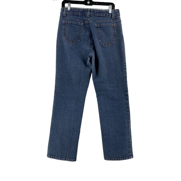 Nine West Women's Jeans Med Wash High Rise Denim Jeans Size 12 Short 30 Waist - Picture 3 of 12